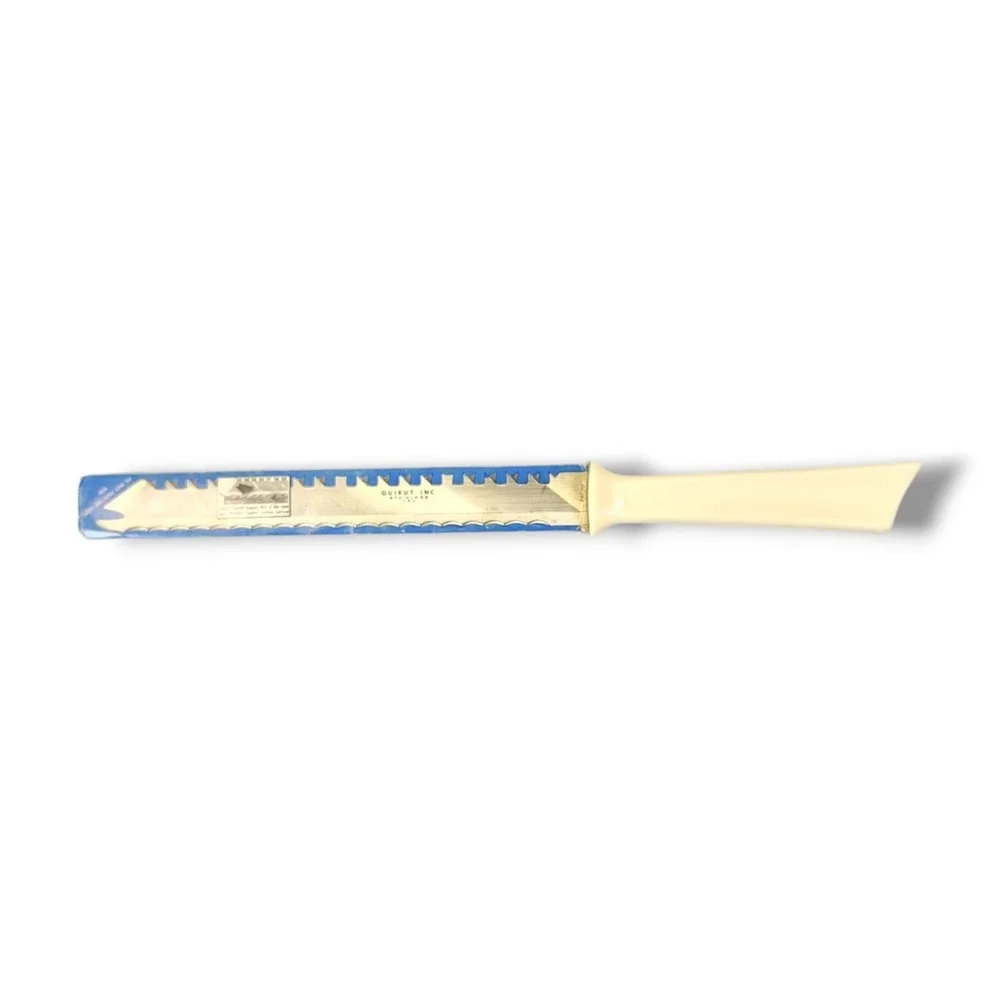 Quikut Quikkle Stainless Serrated All Purpose‎ bread Knife USA bakelite handle